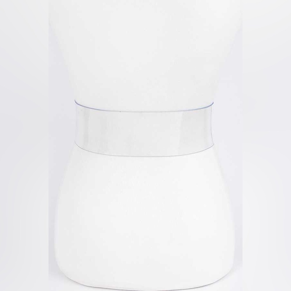 Plus Size Rhinestone Clear Statement Belt - Picture 3 of 4